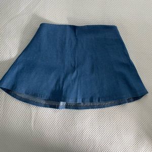 Clayton denim strapless crop top